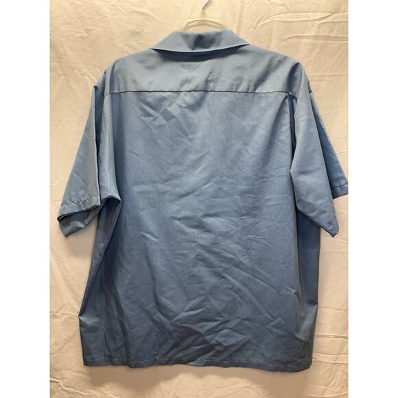 True Vintage Penneys Towncraft Shirt Sz XL Blue Plaid Penn Prest 60s One Pocket - Picture 8 of 10